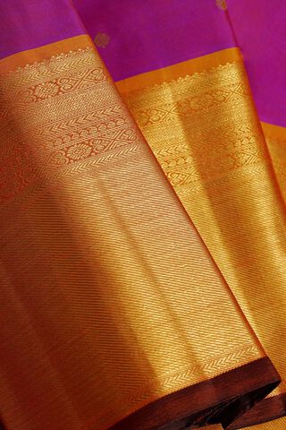 Purple Pure Silk Woven Kanjivaram Saree thumbnail image number null