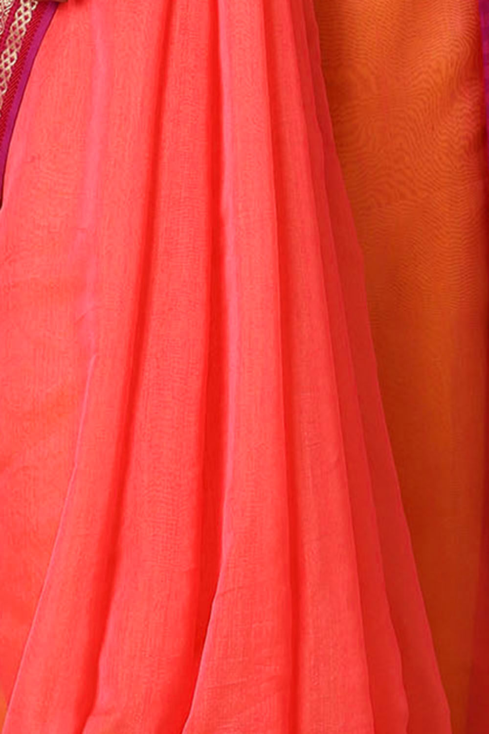 Pink Pure Silk Cotton Maheswari Saree image number null
