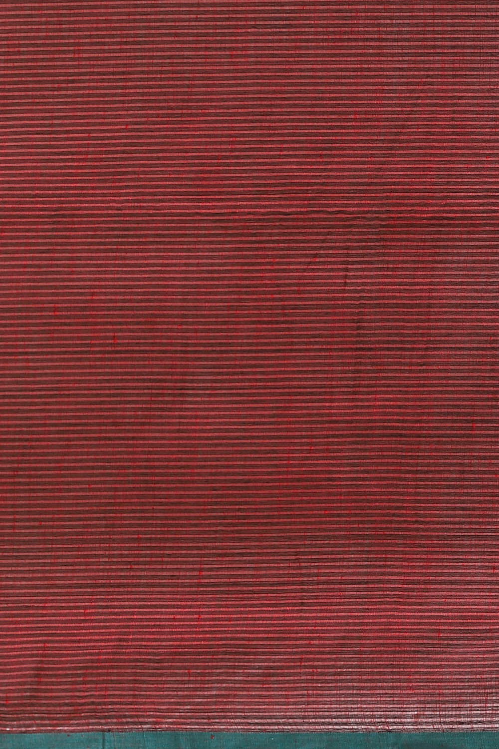 Dark Red Pure Cotton Linen Bengal Saree image number null