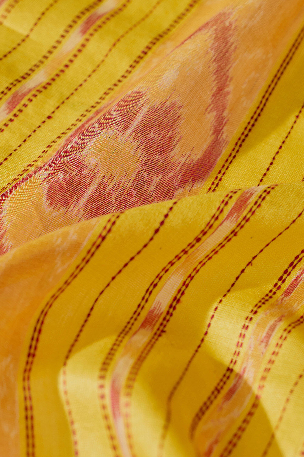 Red Ikat Pure Tussar Silk Gopalpur Saree image number null