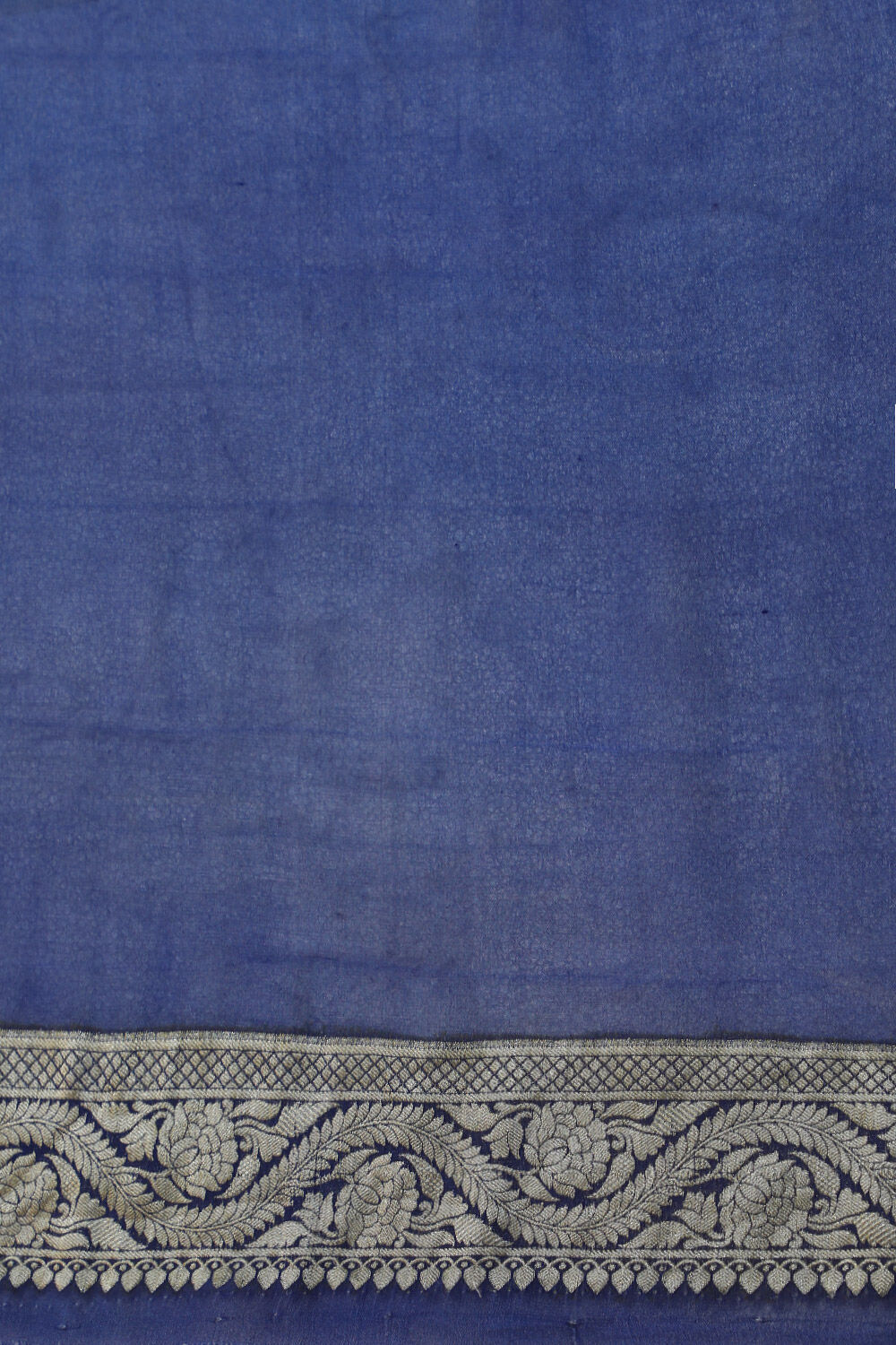 Blue Pure Silk Georgette Cutwork Banarasi Saree image number null