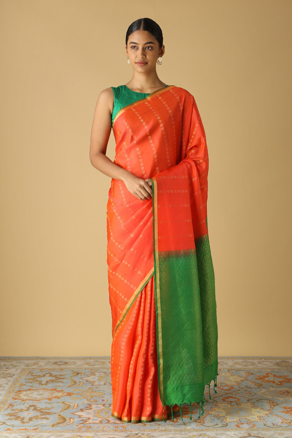 Pink Pure Silk South Saree image number null