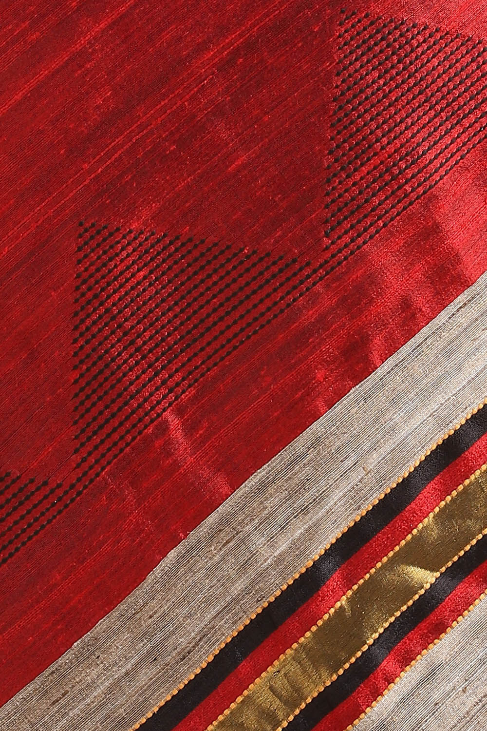 Black Pure Tussar Silk Bhagalpuri Saree image number null
