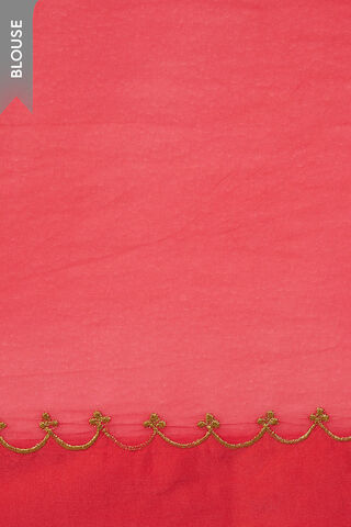 Pink Viscose Organza Gota Patti Saree thumbnail image number null