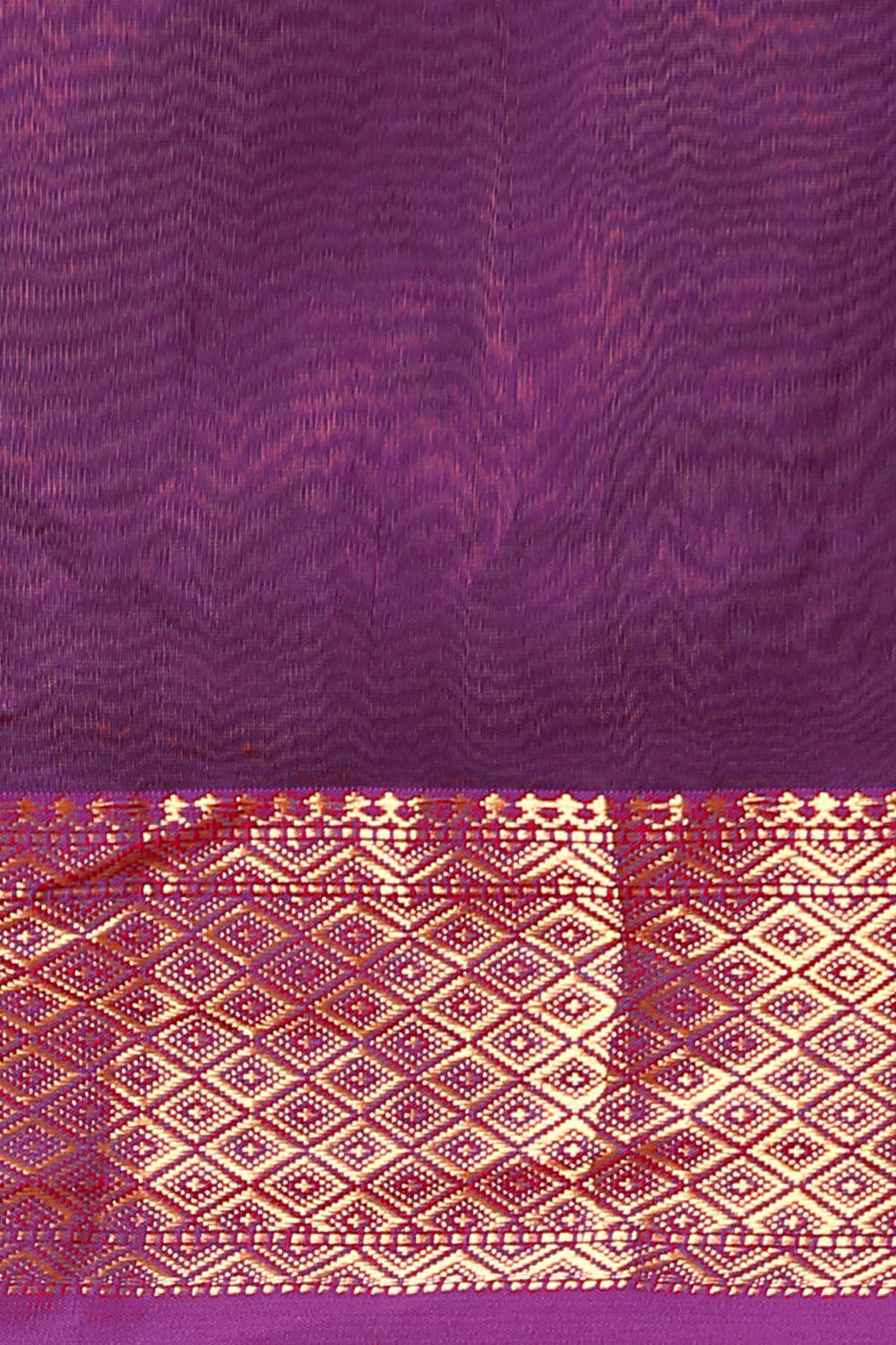 Violet Pure Silk Cotton Maheswari Saree image number null
