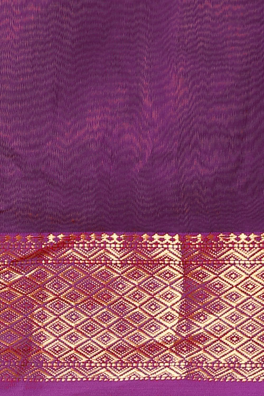 Violet Pure Silk Cotton Maheswari Saree image number null