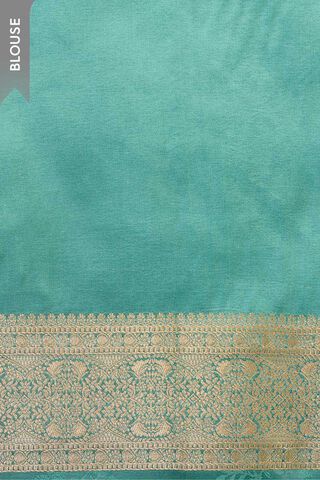 Blue Viscose Satin Tanchoi Saree thumbnail image number null