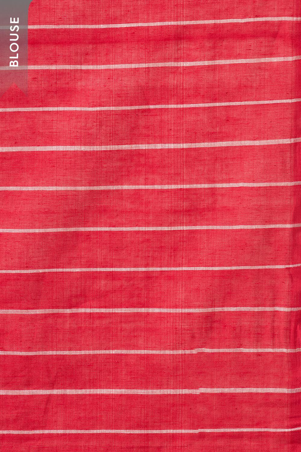 Red Bengal Pure Cotton Jamdani Saree image number null