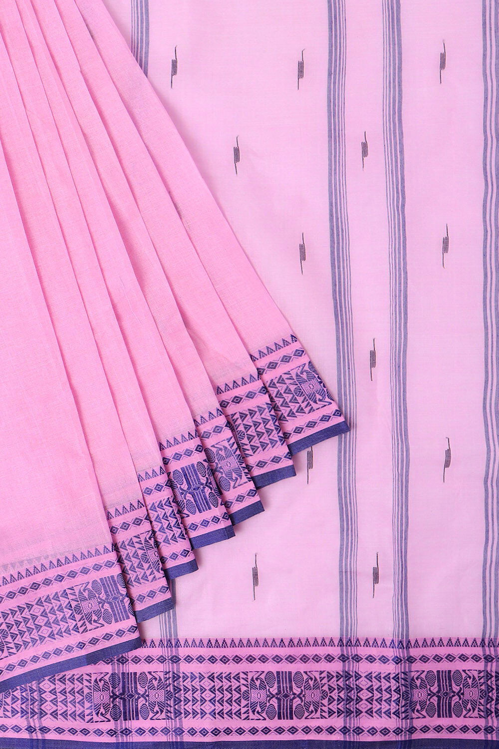 Pink Pure Cotton Bengal Saree image number null