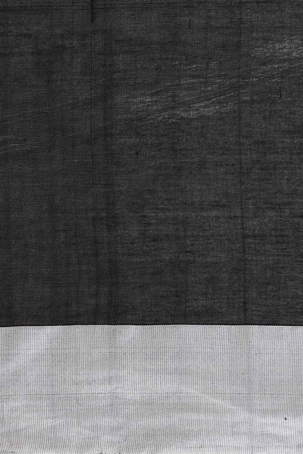 Black Pure Cotton Bengal Saree image number null