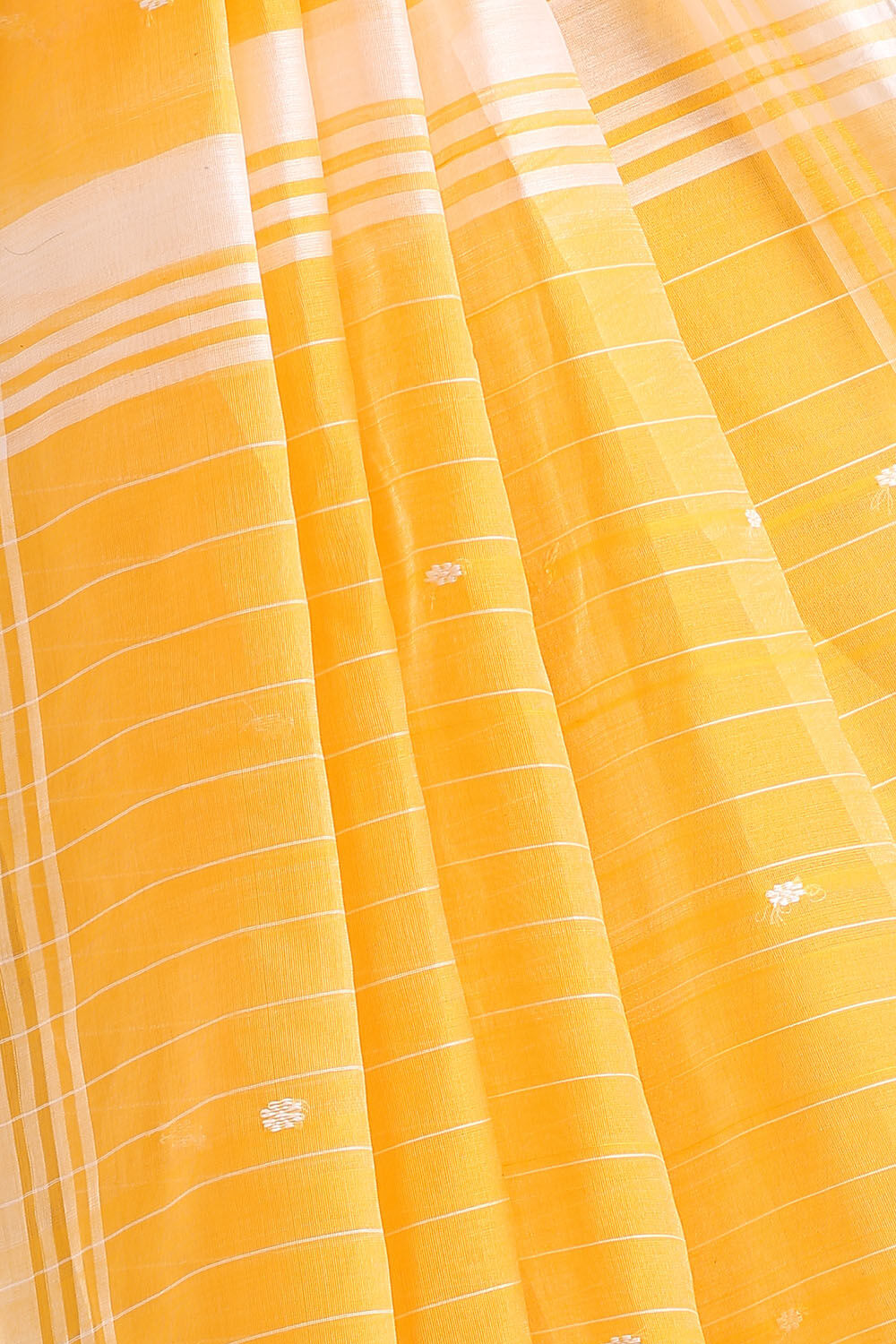 Yellow Pure Silk Cotton Chanderi Saree image number null