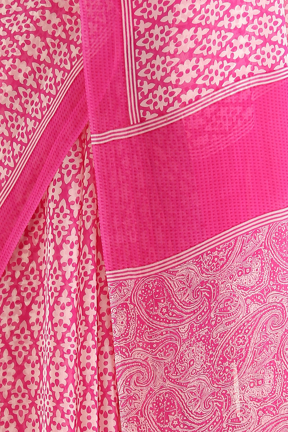 Pink Viscose Georgette Printed Saree image number null
