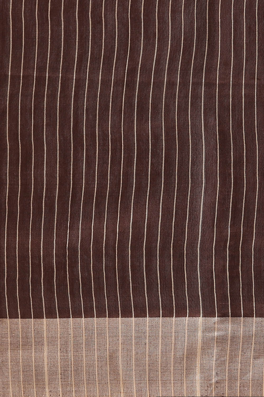 Brown Pure Tussar Silk Bhagalpuri Saree image number null