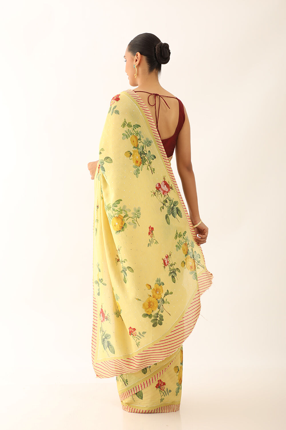 Light Yellow Bhagalpur Pure Tussar Cotton Screen Printed Saree image number null