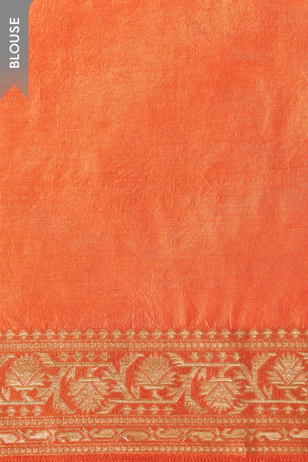 Orange Woven Pure Viscose Saree image number null