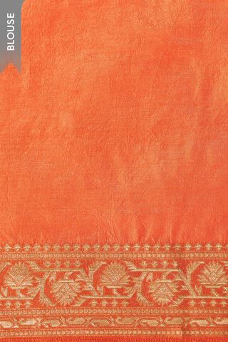 Orange Woven Pure Viscose Saree thumbnail image number null