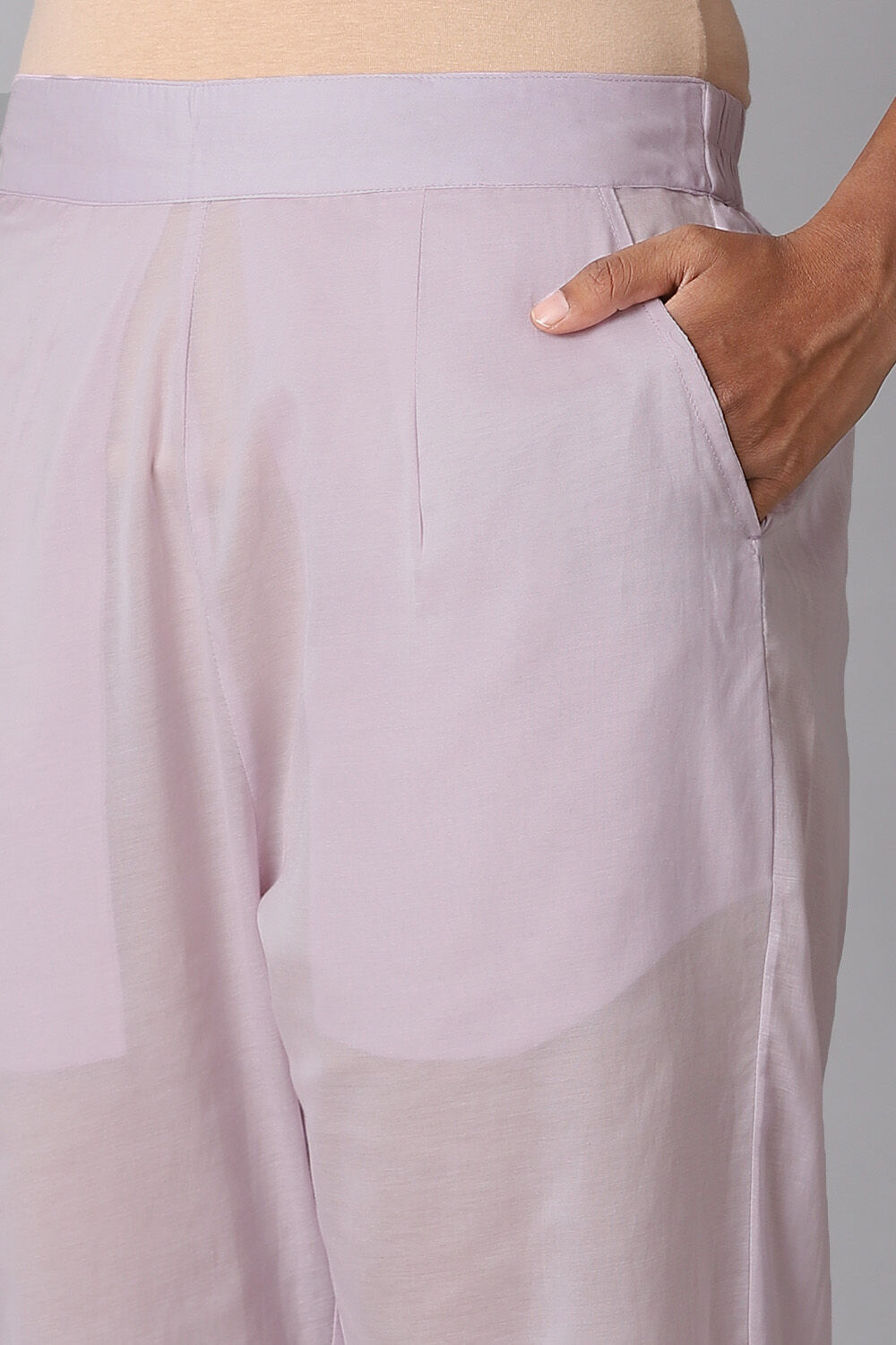 Light Pink Viscose Embroidery Kurta Set image number null