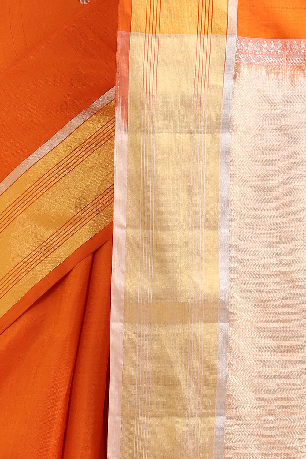 Light Orange Pure Soft Silk Saree image number null