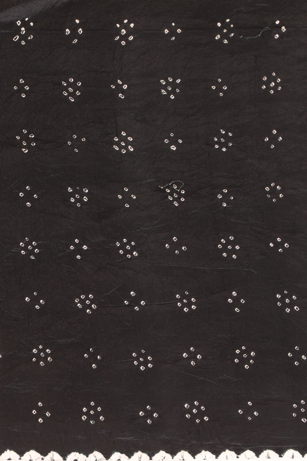 Black Gujarat Pure Silk Bandhani Saree image number null