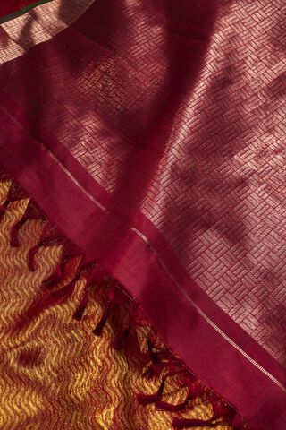 Red Kanjeevaram Tissue Saree thumbnail image number null