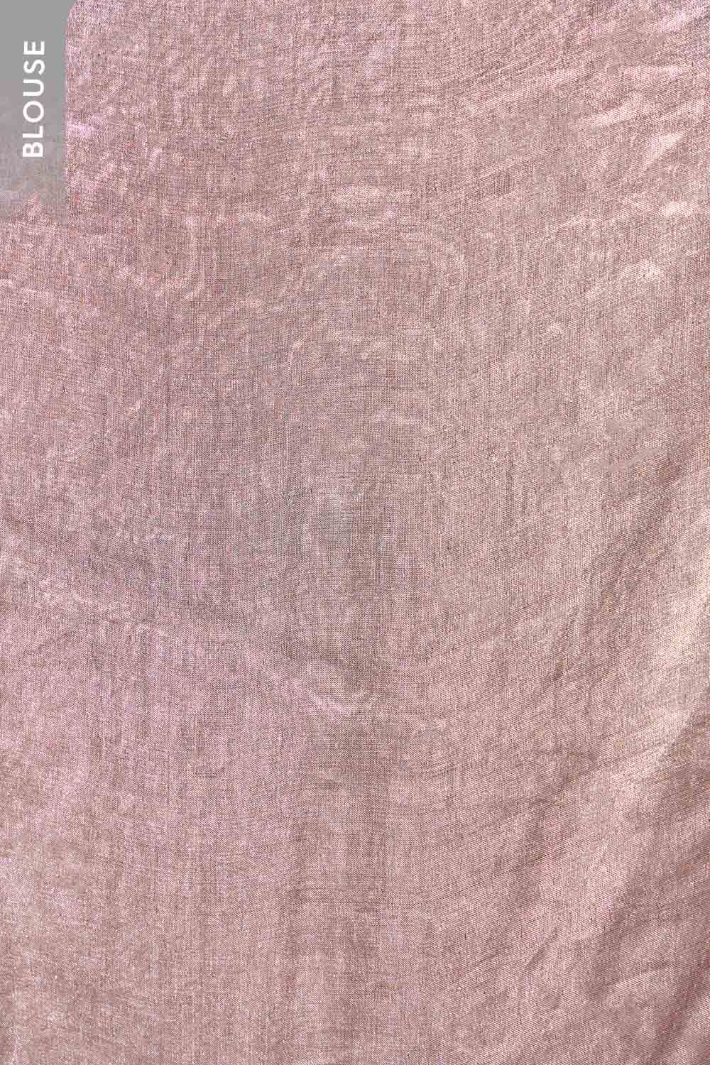 Brown Pure Organza Tissue Brocade Banaras Saree image number null