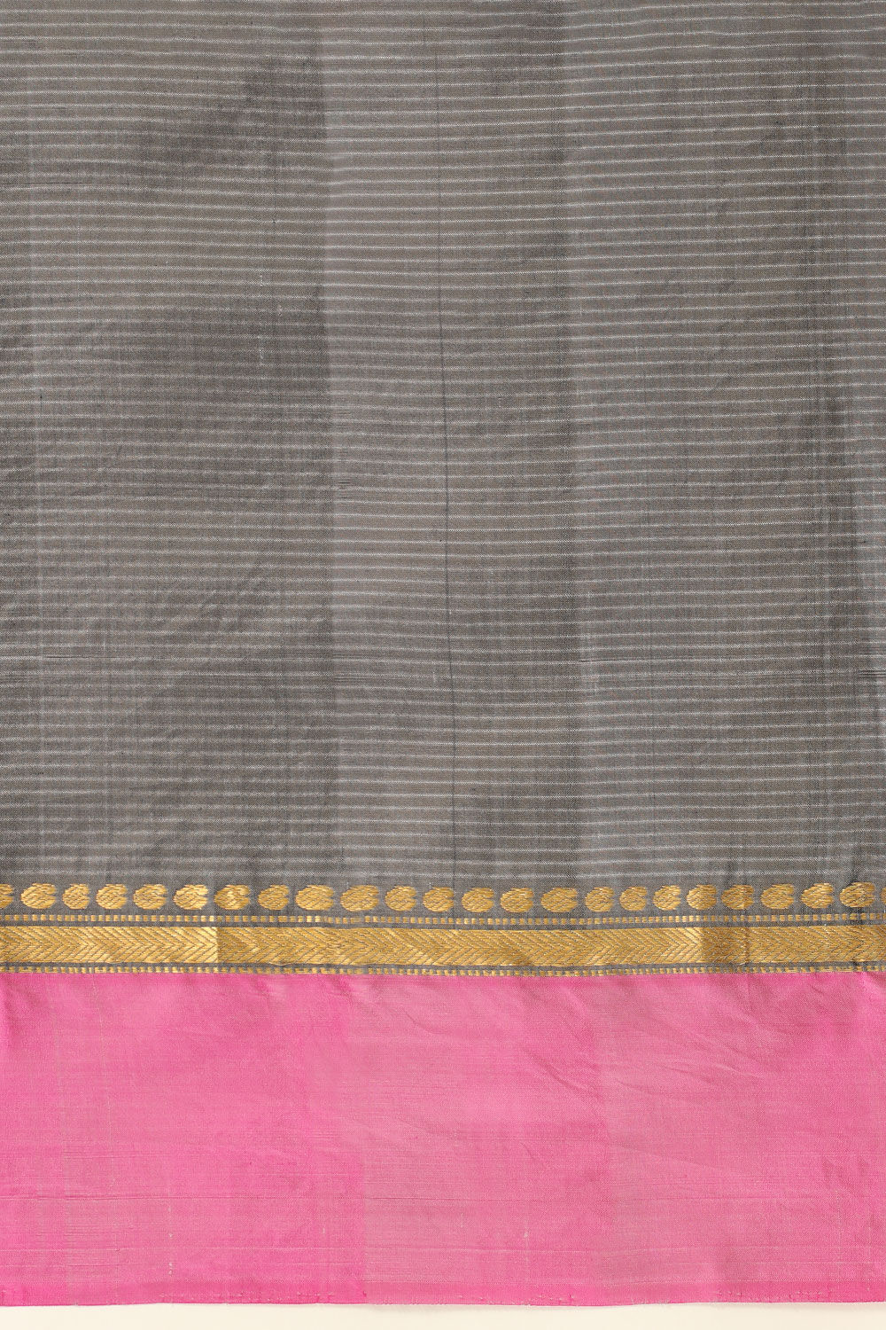 Grey Pure Silk South Printed Saree image number null