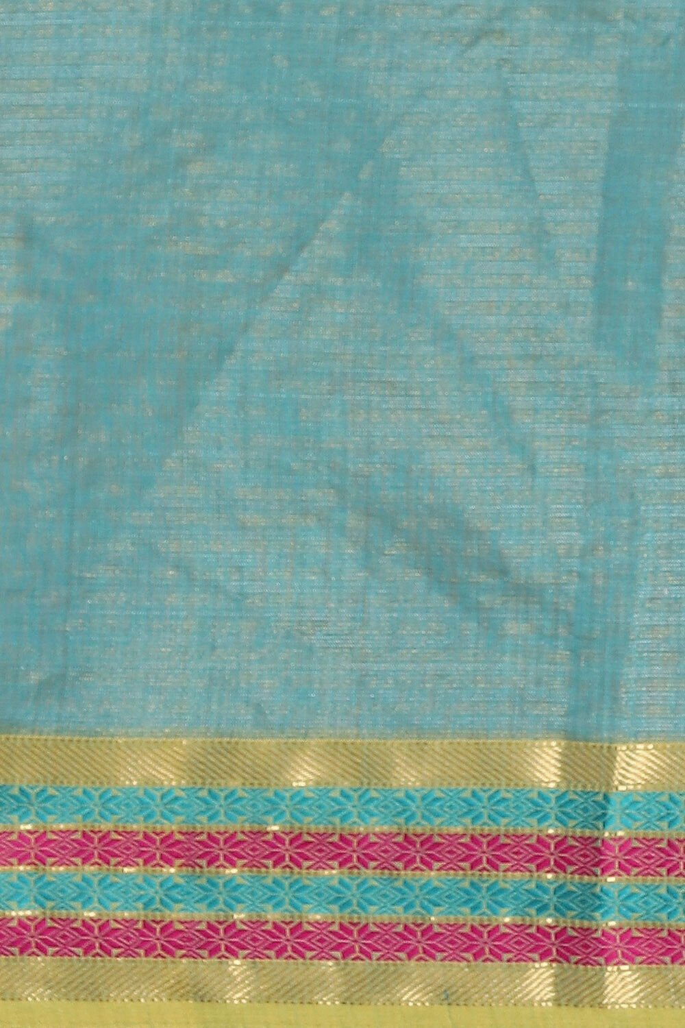 Yellow Pure Cotton Tissue Maheswari Saree image number null