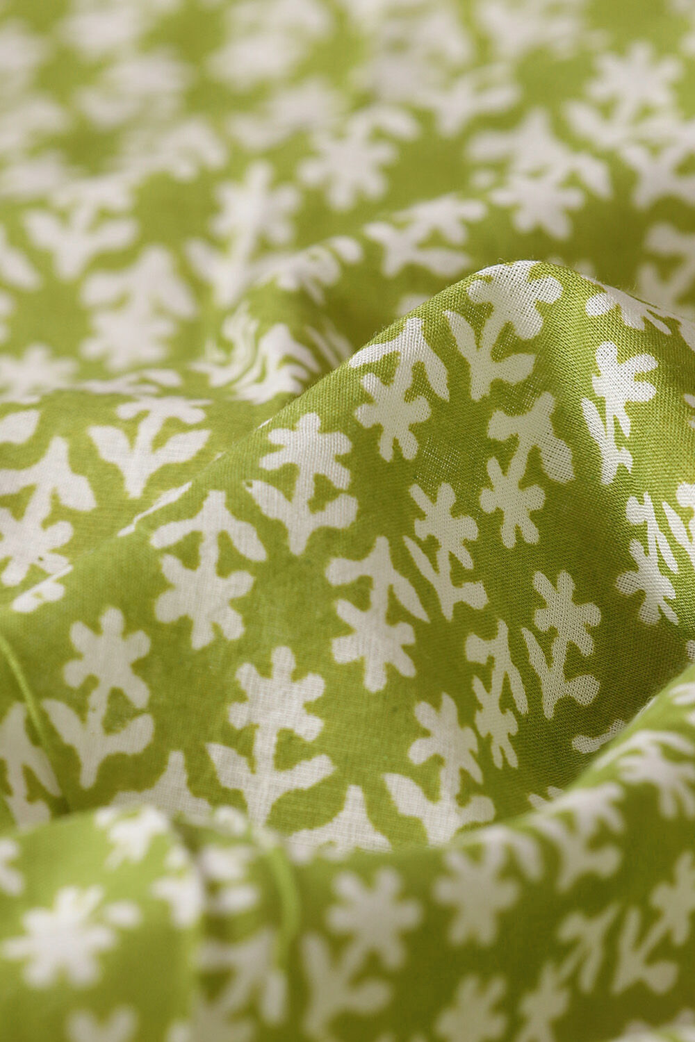 Light Green Pure Cotton Sanganeri Printed Saree image number null