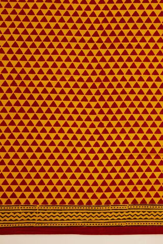 Yellow Pure Cotton Bagh Printed Saree thumbnail image number null