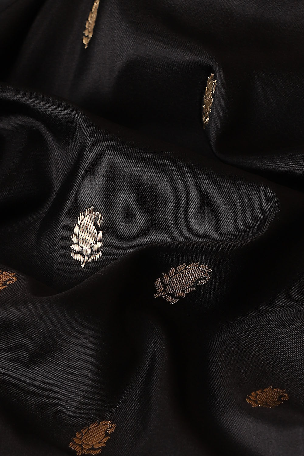 Black Pure Silk Banarasi Saree image number null