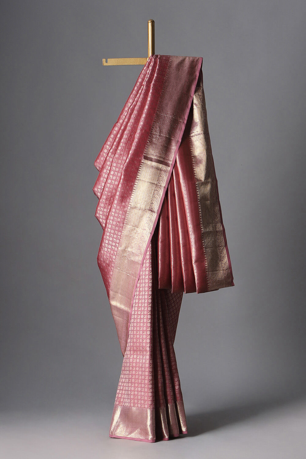 Red Pure Silk Kanjivaram Saree image number null