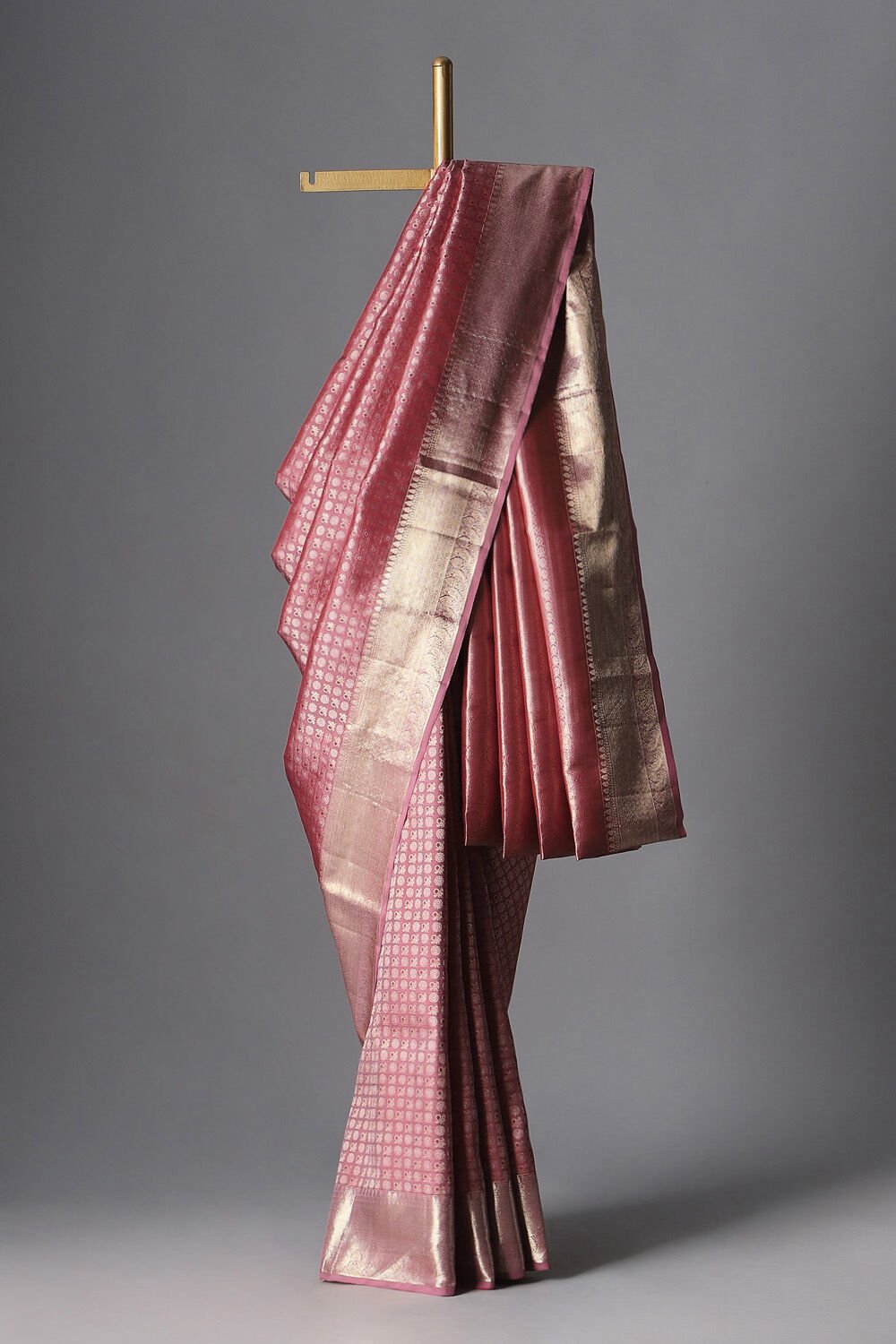 Red Pure Silk Kanjivaram Saree image number null