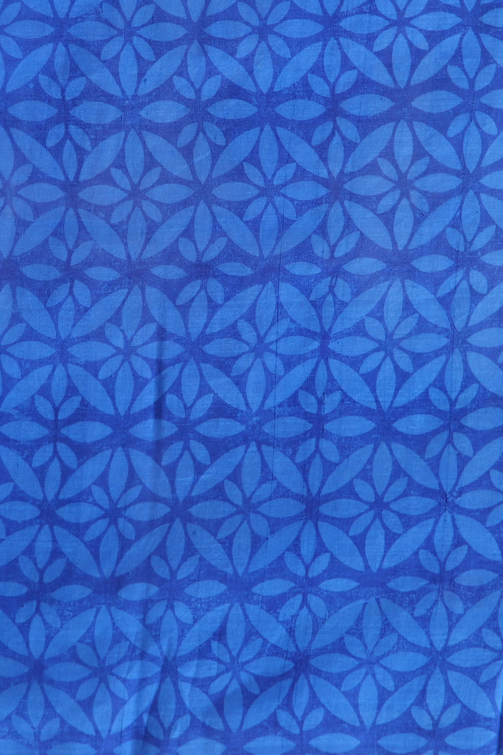 Dark Blue Pure Silk Printed Saree image number null