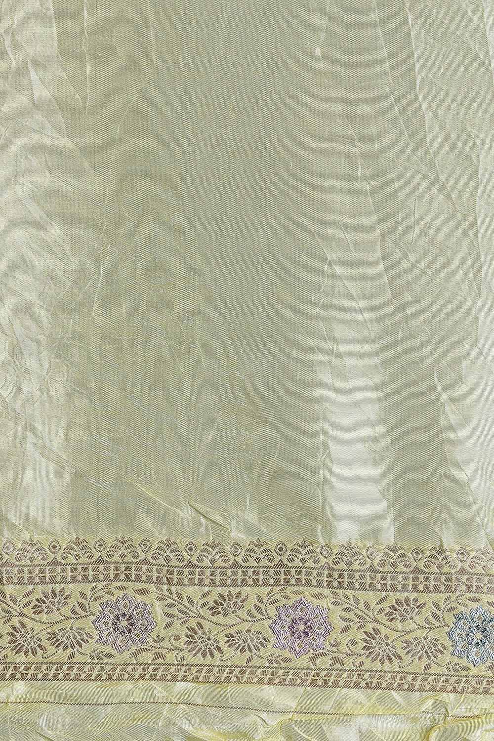Yellow Viscose Luxe Woven Saree image number null