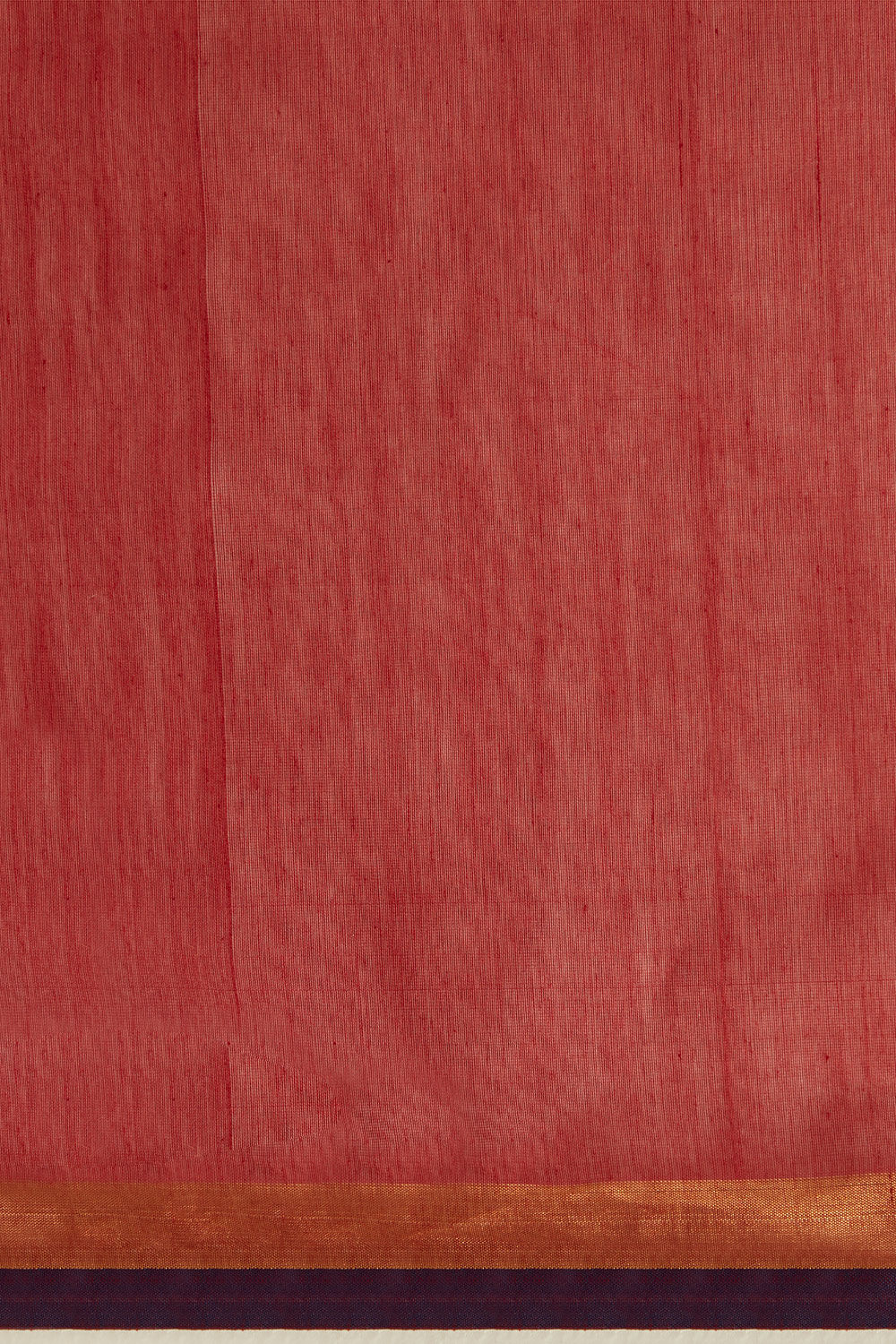 Red Pure Silk Cotton Chanderi Saree image number null