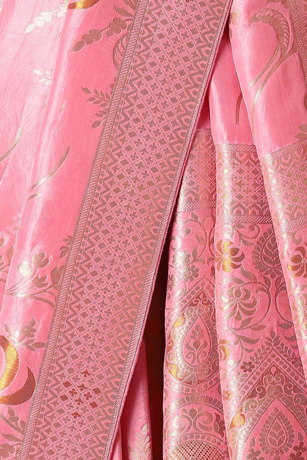 Pink Pure Luxe Vegan Saree image number null