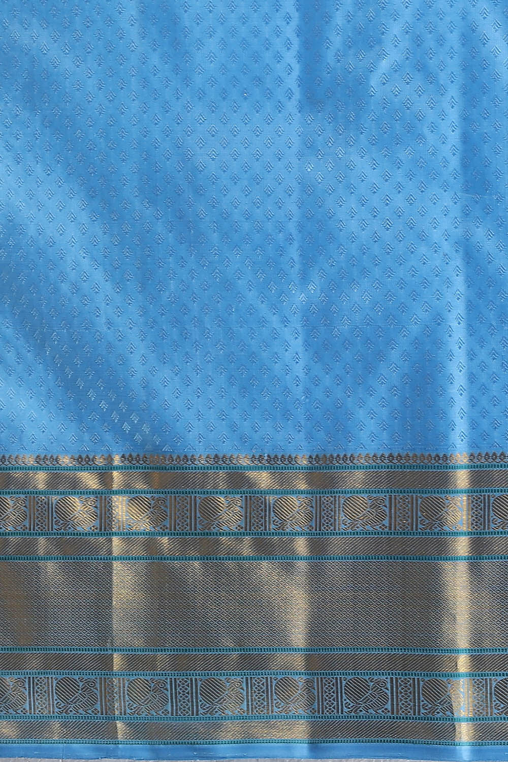 Light Blue Pure Silk Kanjivaram Saree image number null