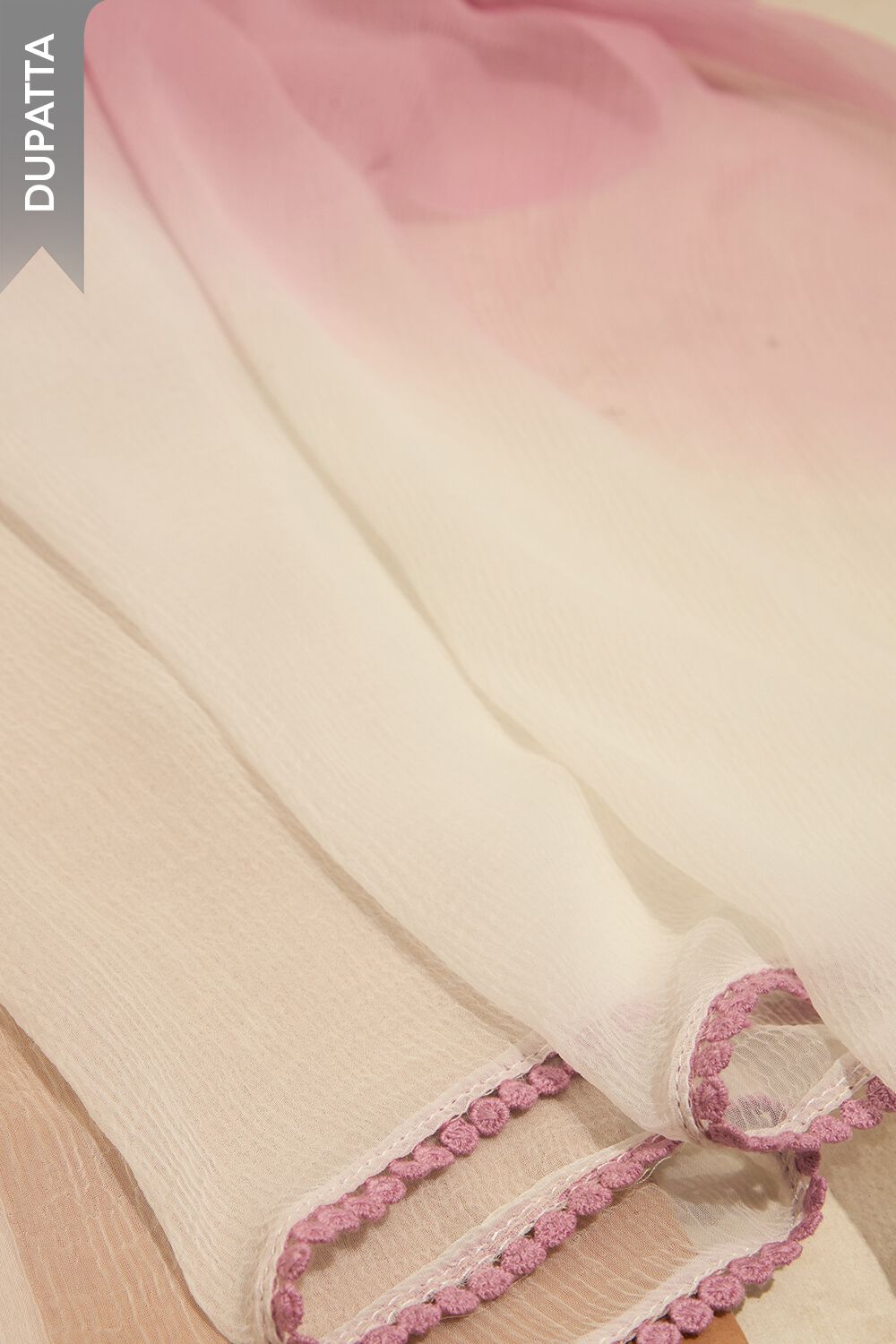 Pink Pure Cotton Embroidered Unstitched Suit Set image number null