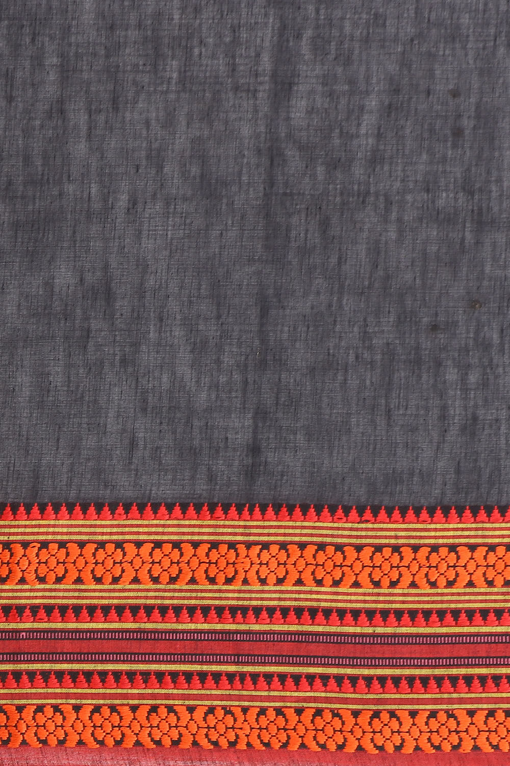 Grey Pure Cotton Bengal Saree image number null