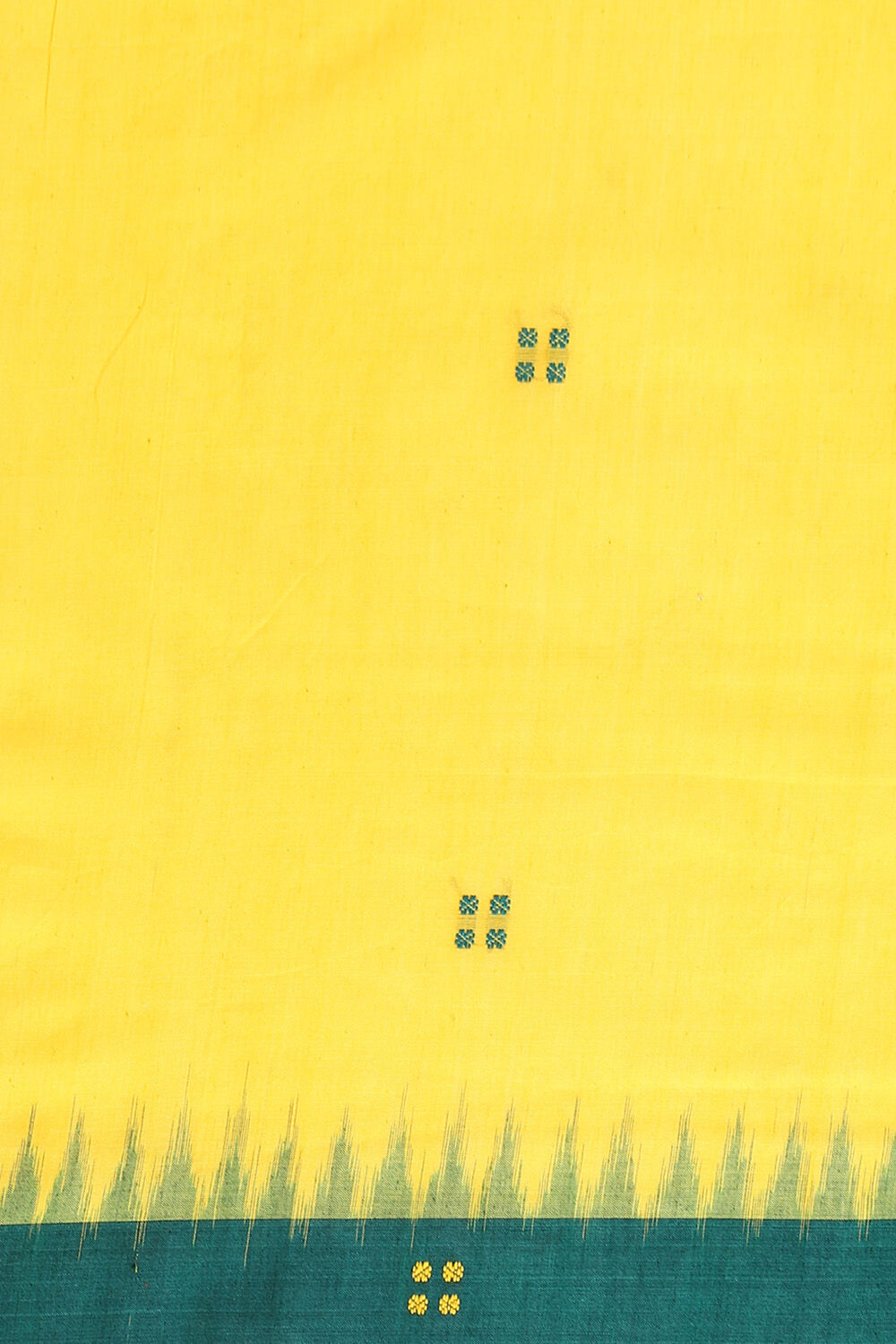 Yellow Pure Cotton Odissa Ikat Saree image number null