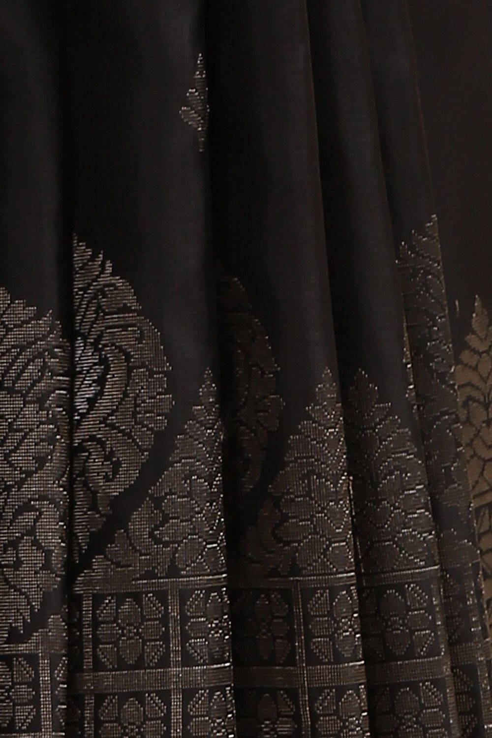Black Pure Soft Silk Saree image number null