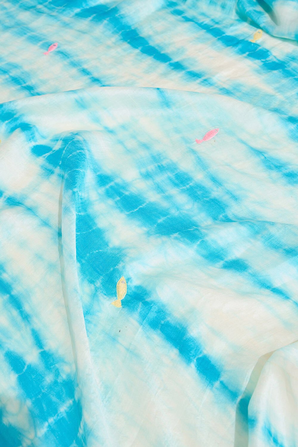 Light Blue Murshidabad Pure Silk Embroidered Saree image number null