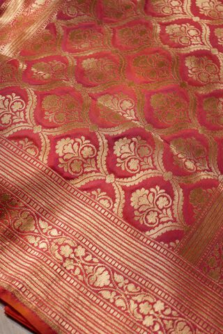Light Pink Banaras Silk Saree thumbnail image number null