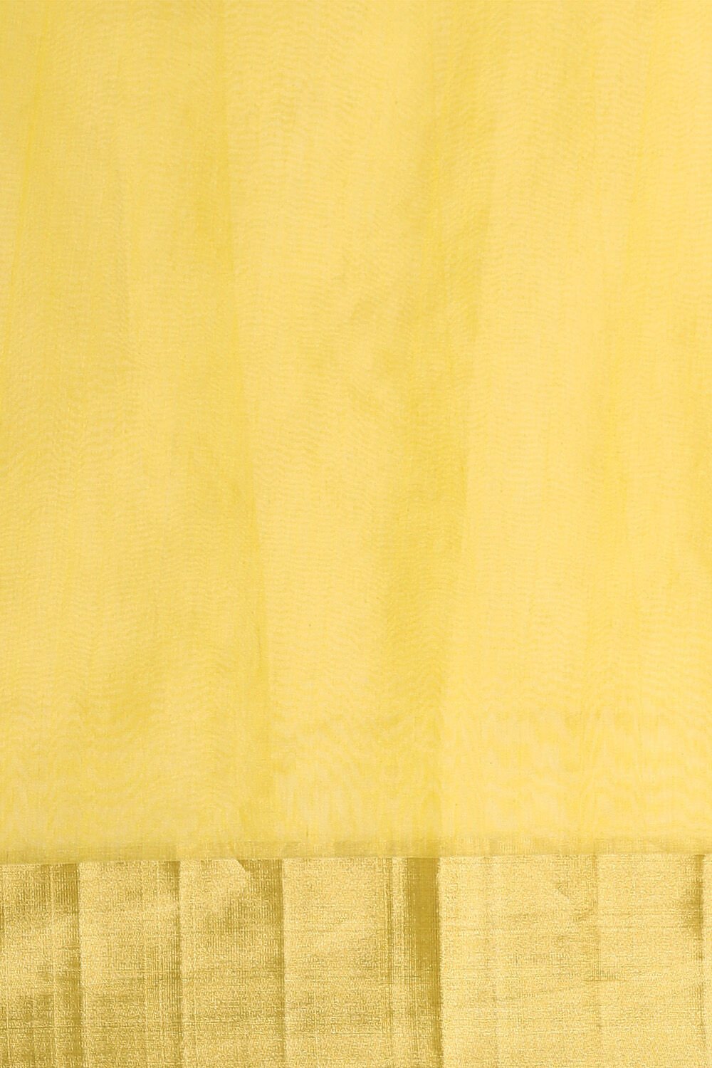 Yellow Pure Silk Cotton Chanderi Saree image number null