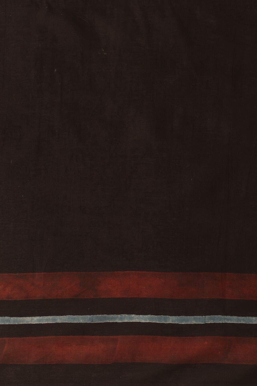 Black Gujarat Pure Cotton Ajrakh Saree image number null