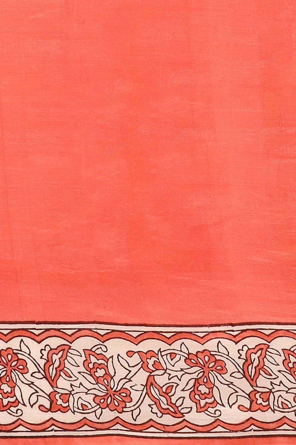 Off Pure White Silk Printed Saree image number null
