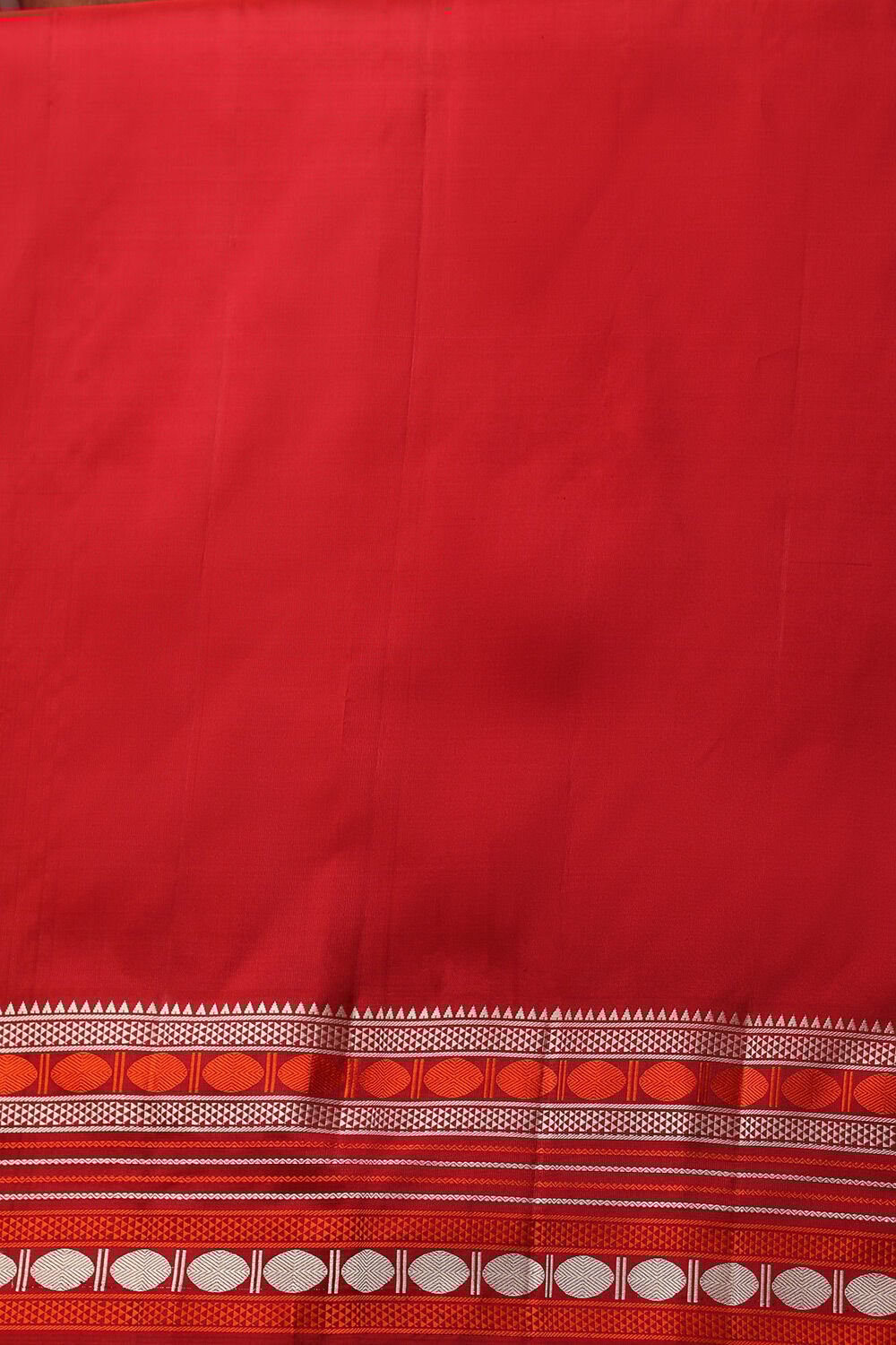 Maroon Woven Pure Silk Kanjivaram Saree image number null