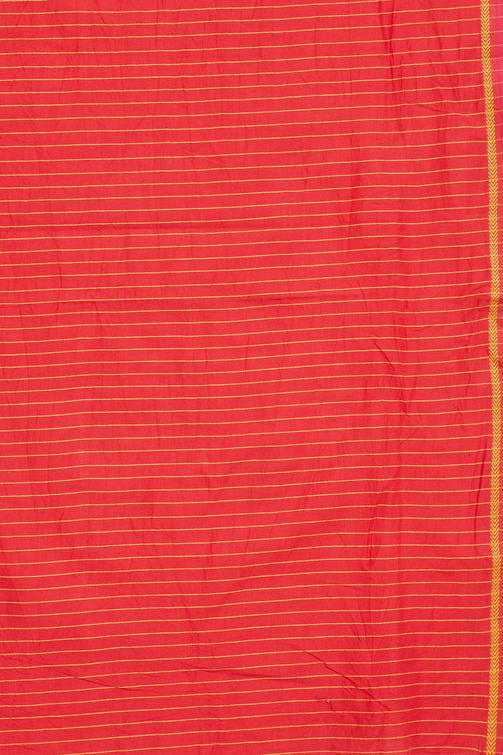 Red Woven Pure Cotton Bengal Saree image number null