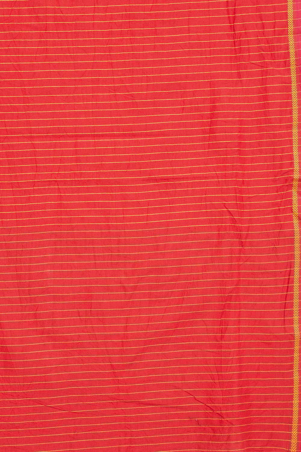 Red Woven Pure Cotton Bengal Saree image number null