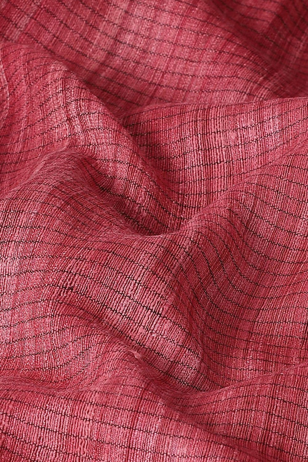 Pink Pure Tussar Silk Bhagalpuri Saree image number null